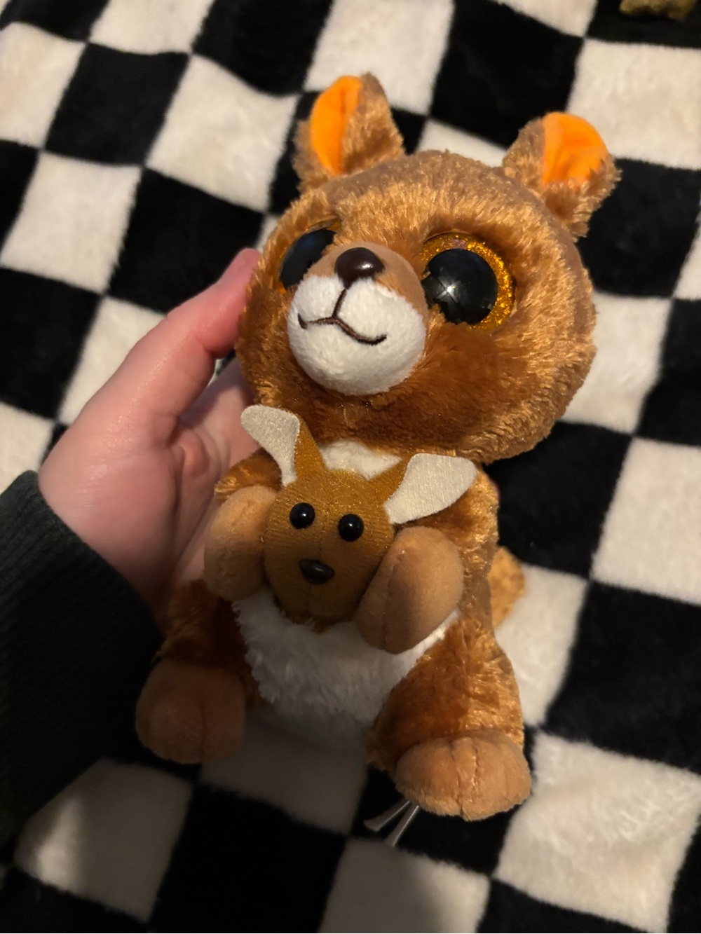Kipper the Kangaroo, a plush toy from the Ty Beanie Boos collection